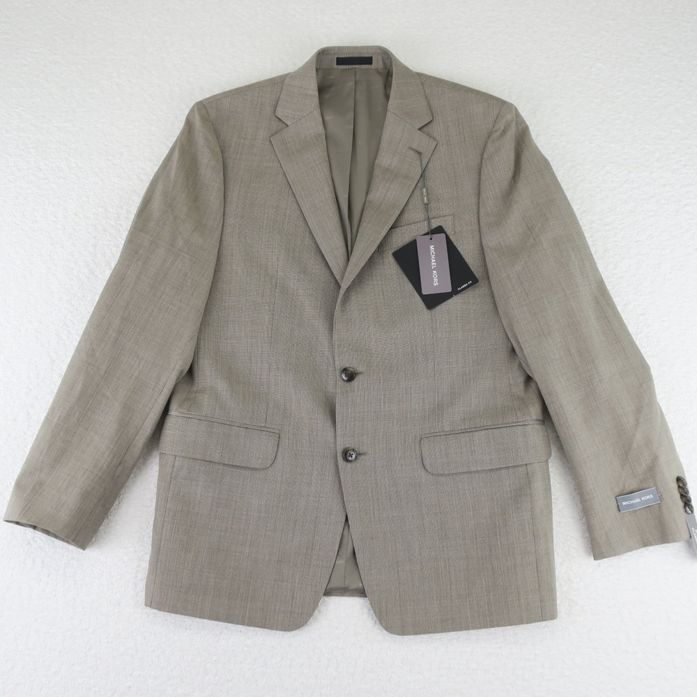 Michael Kors Passport Collection Suit Coat Sport Jacket Blazer‎ 40R Stretch